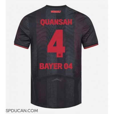 Muški Nogometni Dres Bayer Leverkusen Jarell Quansah #4 Domaci 2025-26 Kratak Rukav Muški Nogometni Dres Bayer Leverkusen Jarell Quansah #4 Domaci 2025-26 Kratak Rukav